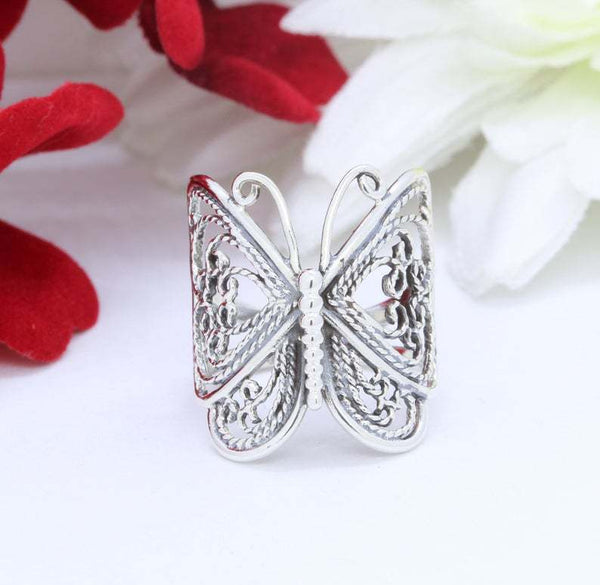 Sterling Silver Butterfly Ring