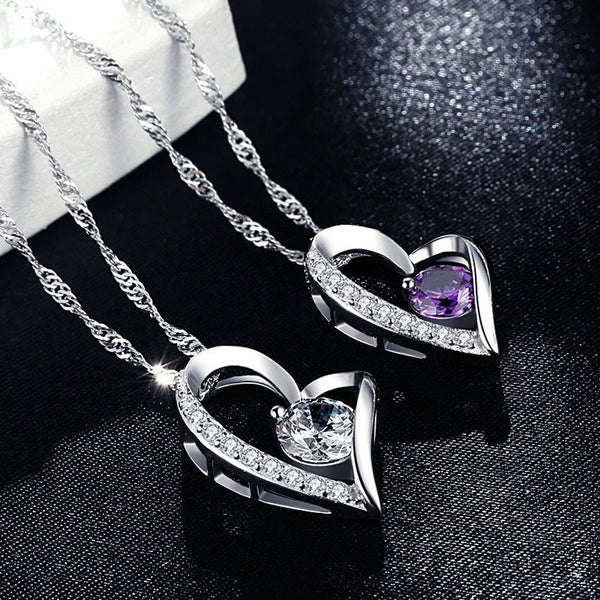 Eternal Diamond Heart Necklace